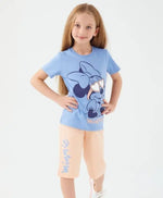 Minnie Mouse Desenli Kız Çocuk Takım | Mavi & Pembe | 3 - 9 Yaş - Kız Çocuk Giyim/Kız Çocuk Takım