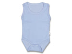 Unisex Fitilli Sıfır Kol Çıtçıtlı Bady - Bebek Giyim/Erkek Bebek Giyim/Erkek Bebek Zıbın
