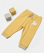 Unisex Penguen Baskılı Cep Detaylı Beli Lastikli Fitilli Tek Alt Pantolon - Bebek Giyim/Erkek Bebek Giyim/Erkek Bebek