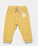 Unisex Penguen Baskılı Cep Detaylı Beli Lastikli Fitilli Tek Alt Pantolon - Bebek Giyim/Erkek Bebek Giyim/Erkek Bebek