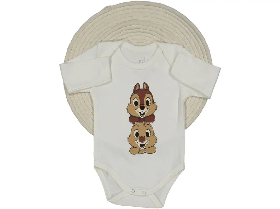 Unisex Sincap Baskılı Uzun Kollu Bady - Bebek Giyim/Kız Bebek Giyim/Kız Bebek Zıbın