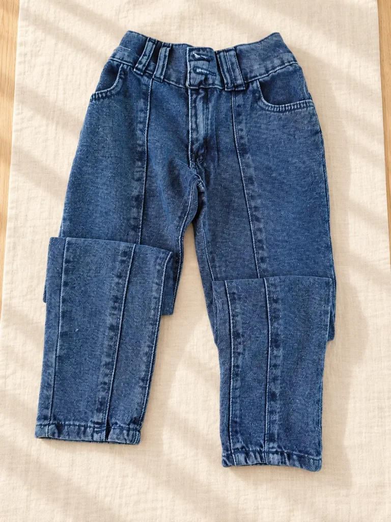 Kız Çocuk Mavi Kot Pantolon | 8 Yaş - Alternatif ürün görünümü - Almira Bebek