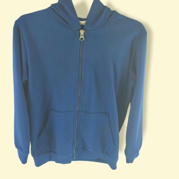 Kapüşonlu Uzun Kollu Lacivert Erkek Çocuk Hırka, Erkek Çocuk Giyim, Rahat ve Dayanıklı - Gorsel 4