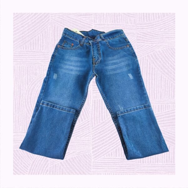 Erkek Çocuk Kot Pantolon 11 Yaş - Slim Fit Denim, Erkek çocuk giyim, rahat ve dayanıklı kot pantolon - Gorsel 2