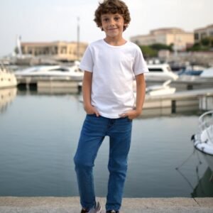 Erkek Çocuk Kot Pantolon 5-8 Yaş, Günlük Kullanım, Dayanıklı Kot Renkli