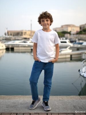 Erkek Çocuk Kot Pantolon 5-8 Yaş, Günlük Kullanım, Dayanıklı Kot Renkli