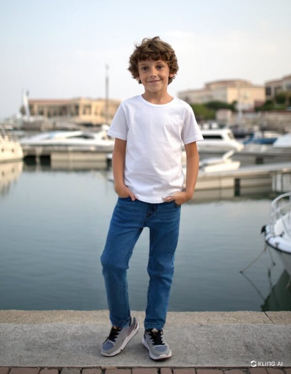 Erkek Çocuk Kot Pantolon 5-8 Yaş, Günlük Kullanım, Dayanıklı Kot Renkli