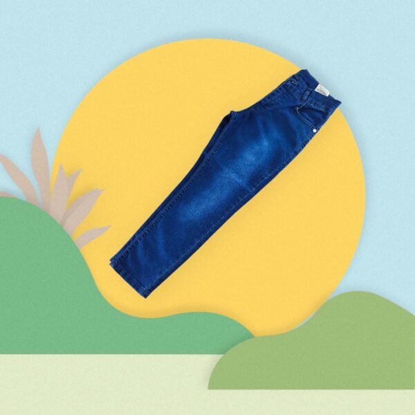 Erkek Çocuk Kot Pantolon 5-8 Yaş, Günlük Kullanım, Dayanıklı Kot Renkli - Gorsel 3