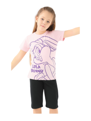 Kız Çocuk Pembe Tişört, 2-8 Yaş, Renkli ve Desenli çocuk giyim