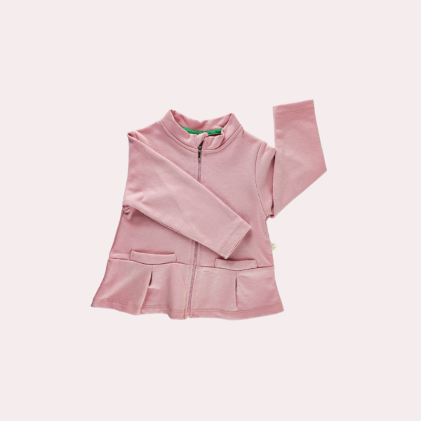 Kız Bebek Hırka | Pembe | Fermuarlı | 6 - 9 - 12 - 18 Ay - 2. görsel