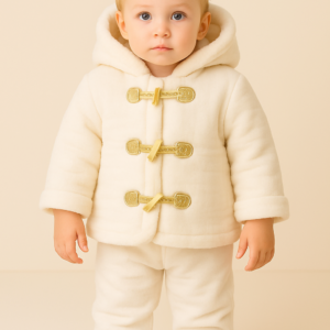 Kapşonlu Bebek Mont | Kız Bebek | 6 - 24 Ay | İçi Wellsoft - Almira Bebek