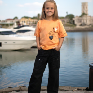 Kız Çocuk Siyah Kot Pantolon - Konforlu Pamuklu Kumaş - Şık Ve Dayanıklı - Kolay Temizlenebilir - Almira Bebek