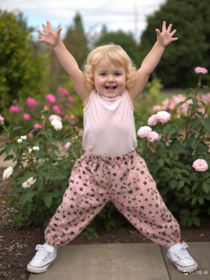 Kız Bebek Altı | Patikli | Pudra | 0 - 9 Ay - Almira Bebek