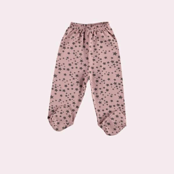 Kız Bebek Altı Patikli Pudra Renk 0-9 Ay, Bebek Giyim, Rahat ve Yumuşak Kumaş - Gorsel 2