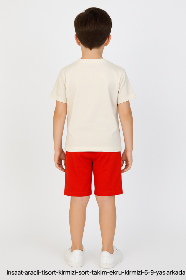 İnşaat Makineleri Desenli Erkek Çocuk Takım - 3. görsel