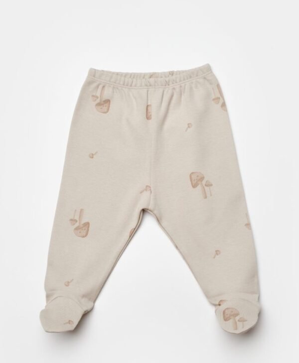 Kız Bebek Önden Çıtçıtlı Mantar Baskılı Fiyonklu Şapkalı Battaniyeli Zıbın Seti - 4. görsel