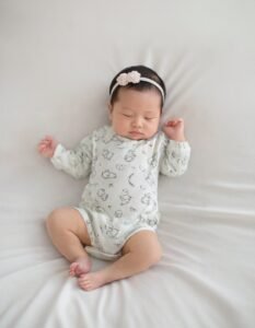 Erkek Bebek Kuzu Baskılı Pamuklu Uzun Kollu Çıtçıtlı Bady