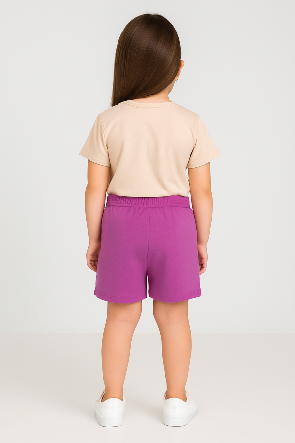 Kız Çocuk Paw Petrol Baskılı Kısa Kollu Şortlu Takım - 4. görsel