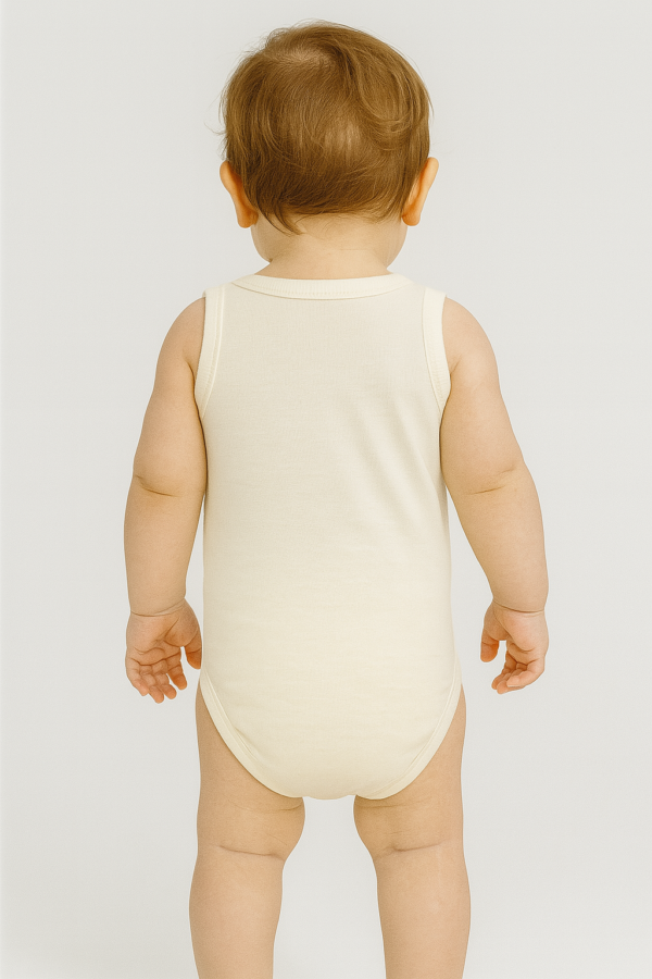 Ünisex Teyzem Beni Çok Seviyor Yazılı Sıfır Kollu Çıtçıtlı Bady - 4. görsel