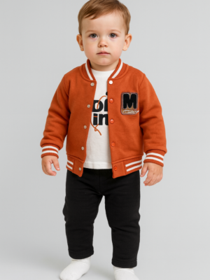 Erkek Çocuk M Creative Yazılı Kolej Ceketli 3 Lü Takım - Almira Bebek