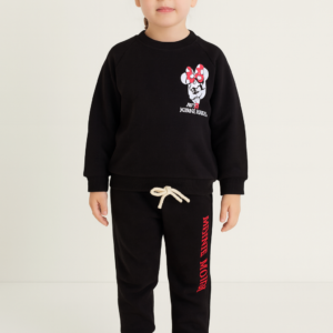 Kız Çocuk Mickey Mouse Baskılı Eşofman Takımı - Almira Bebek