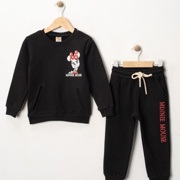 Kız Çocuk Mickey Mouse Baskılı Eşofman Takımı - 2. görsel