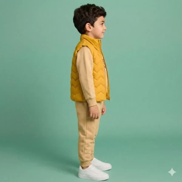 Erkek Çocuk Kapitone Yelekli 3 Lü Eşofman Takım - 2. görsel