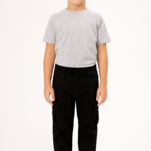 Erkek Çocuk Kargo Cepli Bel Kısmı Lastikli Kanvas Pantolon - Almira Bebek