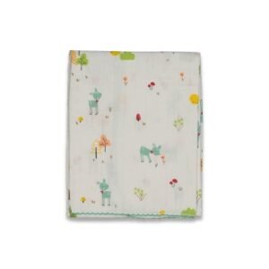 Kız Bebek Hayvan Figürlü Müslin Battaniye - Almira Bebek