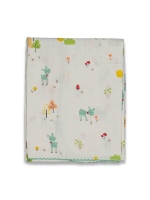 Kız Bebek Hayvan Figürlü Müslin Battaniye - Almira Bebek