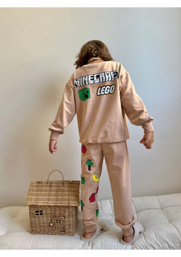 Erkek Çocuk Lego Baskılı Kahve Renk 2ip Takım - 2. görsel