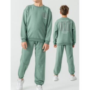 Erkek Çocuk Mackays Yazılı Yeşil Renk Eşofman Takımı - Almira Bebek