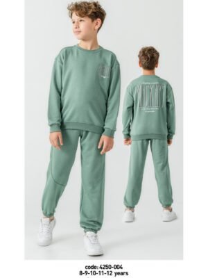 Erkek Çocuk Mackays Yazılı Yeşil Renk Eşofman Takımı - Almira Bebek