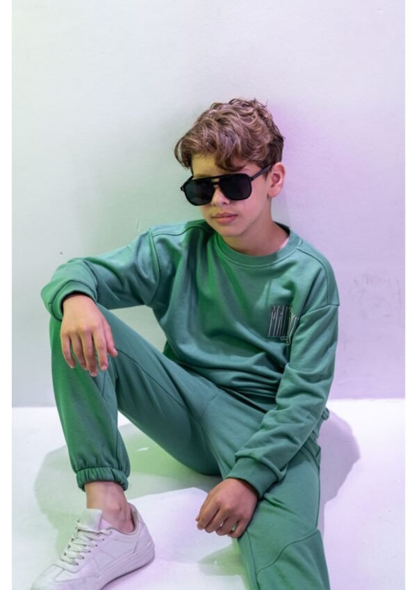 Erkek Çocuk Mackays Yazılı Yeşil Renk Eşofman Takımı - 2. görsel
