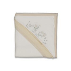 Kız Bebek Dalda Kuş Baskılı Banyo Havlusu - Almira Bebek