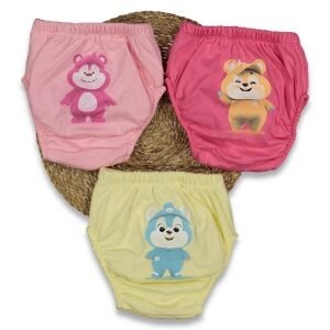 Unisex Ayıcık Baskılı Alıştırma Külodu - Almira Bebek