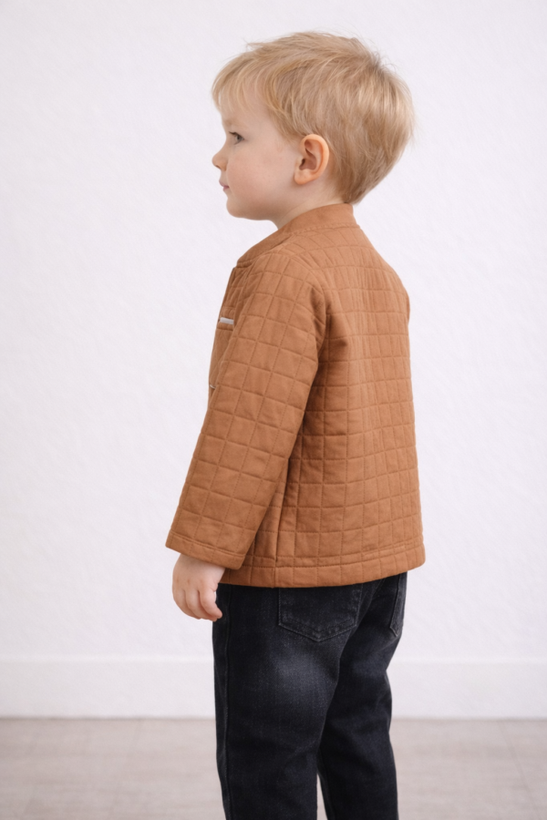 Erkek Bebek Kapitone Ceketli-  Bady-kanvas Pantolonlu Takım - 2. görsel