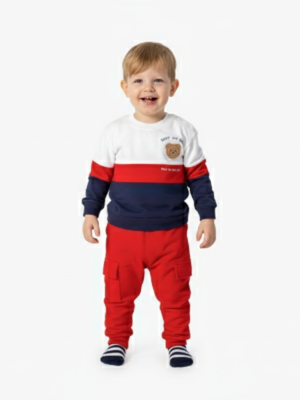 Erkek Bebek Keeep On Smıle Yazılı -uzunkollu Takım - Almira Bebek