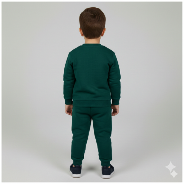 Erkek Çocuk Mickey Baskılı 3 İp Şardonsuz Yeşil Renk Takım - 3. görsel