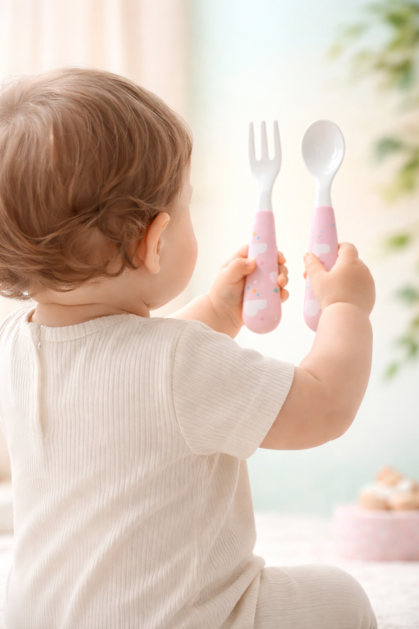 Bebek Kaşık Çatal Seti Unisex - Bebek Giyim - Gorsel 4