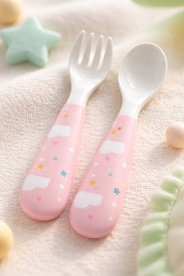 Bebek Kaşık Çatal Seti Unisex - Bebek Giyim - Gorsel 3