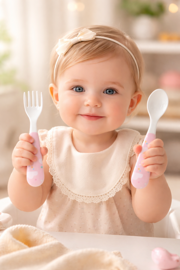 Bebek Kaşık Çatal Seti Unisex - Bebek Giyim - Gorsel 2