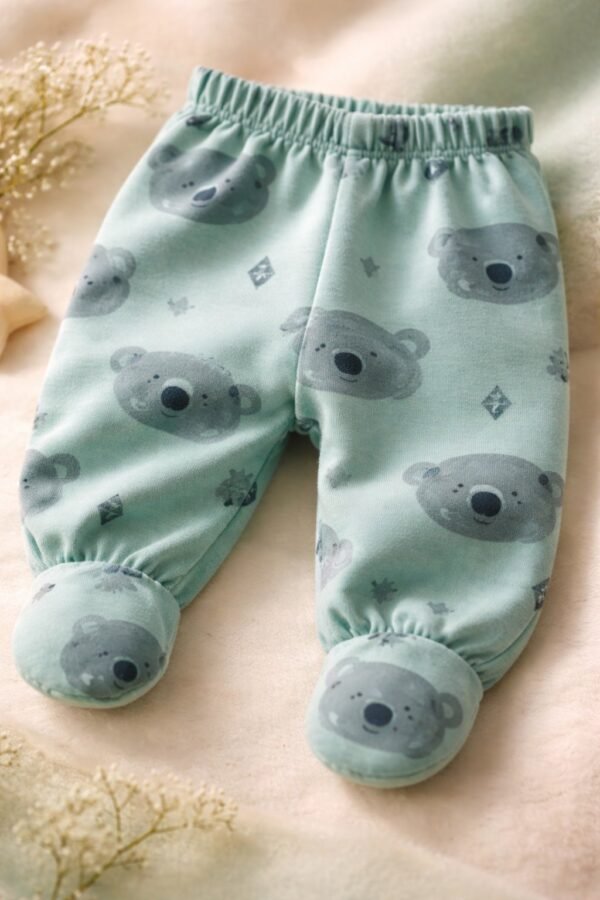 Bebek Tek Alt Erkek için Yeşil Patikli Renkli Günlük Kullanım - Gorsel 3