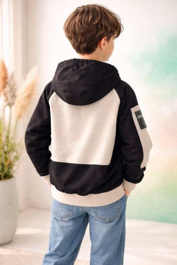 Cocuk Siyah Sweatshirt Rahat ve Şık Kız Giyim - Kız Çocuk Giyim - Gorsel 4