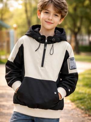 Cocuk Siyah Sweatshirt Rahat ve Şık Kız Giyim - Kız Çocuk Giyim