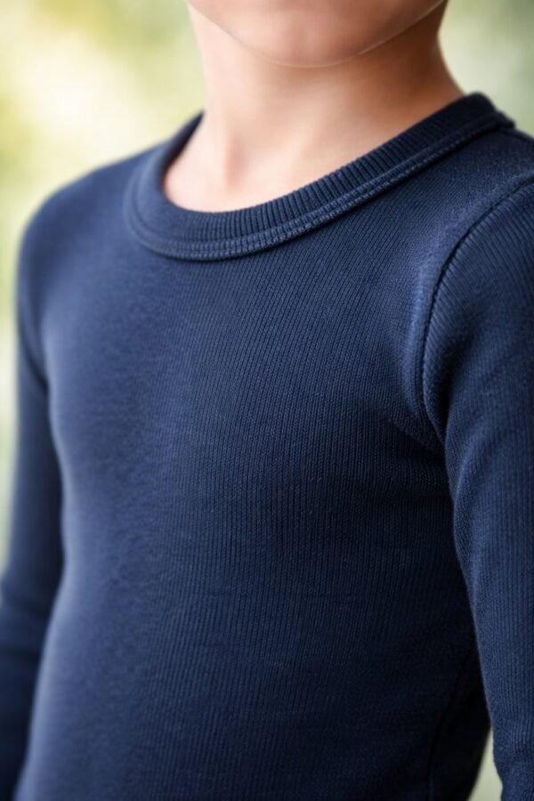 Çocuk Erkek Termal Üst Kıyafet Siyah Bedensel Renk ve Rahatlık - Gorsel 3