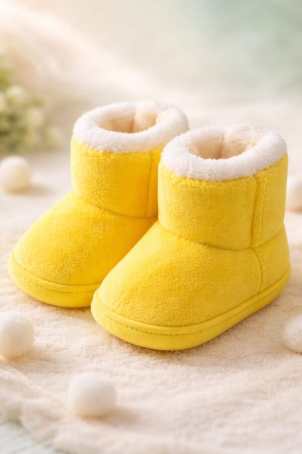 Domi Kids Bebek Panduf Sarı, Bebek Ayakkabısı, Rahat ve Yumuşak Tasarım - Gorsel 3