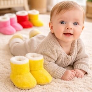 Domi Kids Bebek Panduf Sarı - Yumuşak İlk Adım