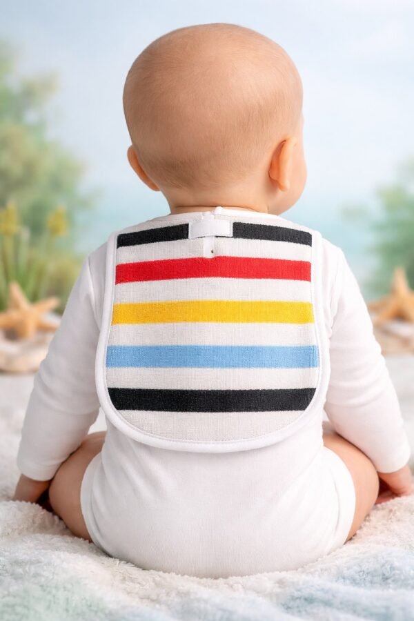 Erkek Bebek Under The Yazılı Mama Önlüğü Mavi Renkli ve 0-12 Ay Beden - Gorsel 4