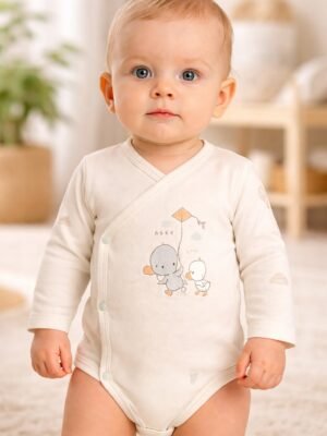 Erkek Bebek Yandan Çıtçıtlı Uzun Kollu Zıbın Mint Yeşili ve Bebek Giyim kategorisi